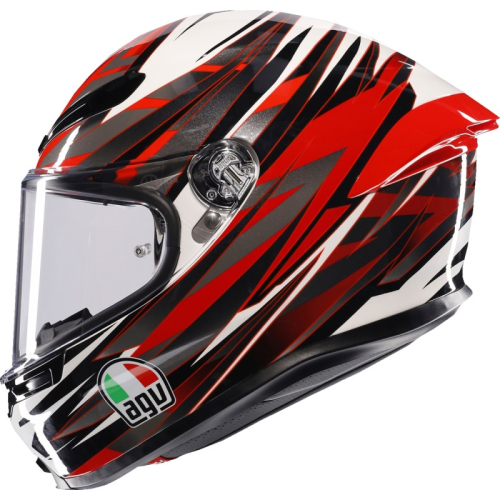 AGV - AGV K6 S Reval Helmet - 2118395002-023-L - White/Red/Gray - Large