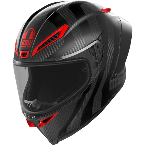 AGV - AGV Pista GP RR Intrepido Helmet - 2118356002-019-S - Intrepido Matte Carbon/Black/Red - Small