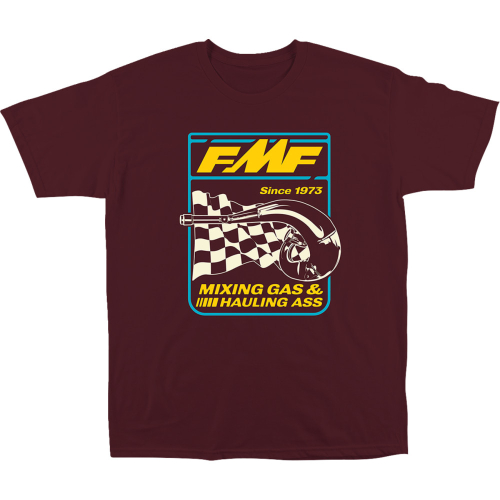 FMF Racing - FMF Racing Metal Works T-Shirt - SU24118901MRN2X - Maroon - 2XL