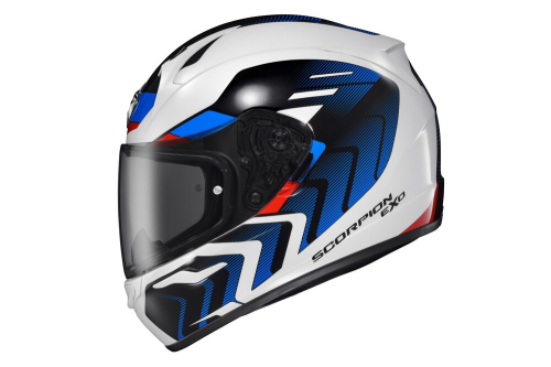 Scorpion - Scorpion EXO-R320 Alchemy Helmet - 32-4014 - White/Blue/Red - Medium