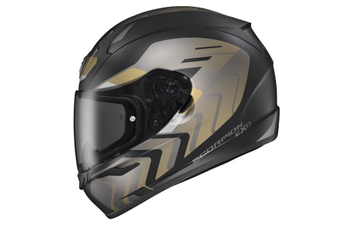 Scorpion - Scorpion EXO-R320 Alchemy Helmet - 32-4053 - Black/Gold/Gray - Small
