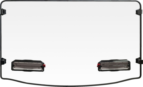 Seizmik - Seizmik Toolless Versa-Vent Windshield - Hard Coated Polycarbonate - 50-50491KIT