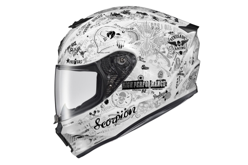 Scorpion - Scorpion EXO-R420 Shake II Helmet - 42-2217 - White - 2XL