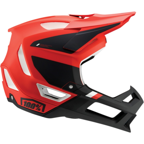100% - 100% Trajecta Fidlock Cargo Helmet - 80003-00009 - Fluo Red - Small