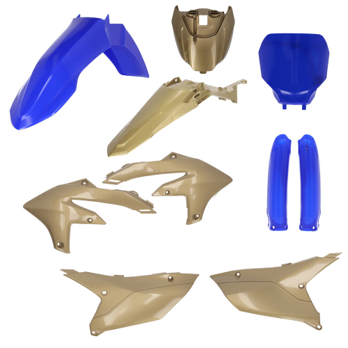 Acerbis - Acerbis Full Plastic Kit - Blue/Gold - 2979597837