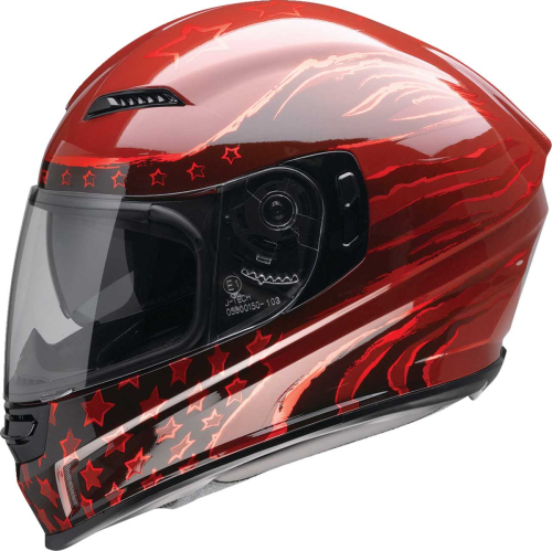 Z1R - Z1R Jackal Patriot Helmet - 0101-15422 - Red - Large