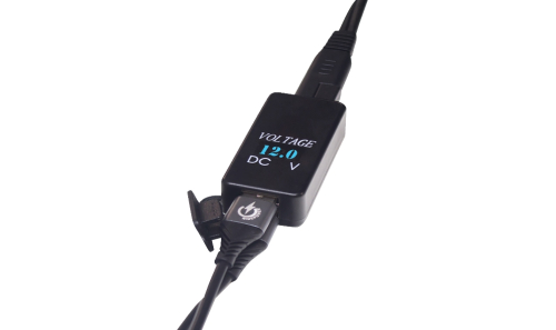 RidePower - RidePower Dual USB Adapter with Digital Voltage Indicator - Black - RP12SAE2USBADP