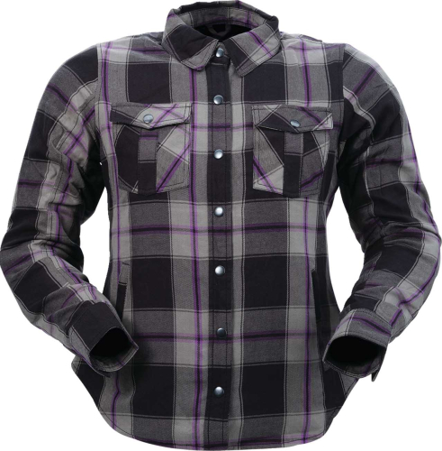 Z1R - Z1R Ashwood Womens Flannel Shirt - 3041-0676 - Purple - X-Small