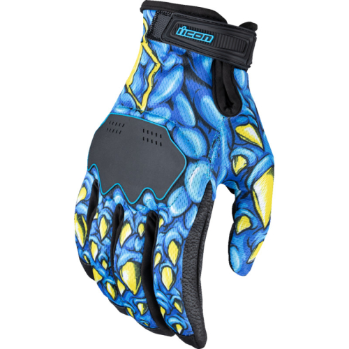 Icon - Icon Hooligan Kryola Kreep Gloves - 3301-4722 - Blue - Small