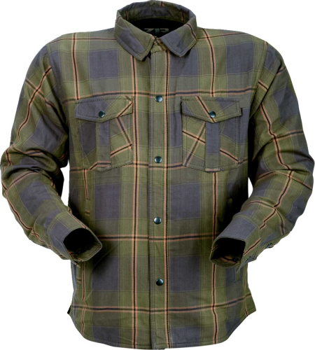 Z1R - Z1R Ashwood Flannel Shirts - 3040-3301 - Olive - Small