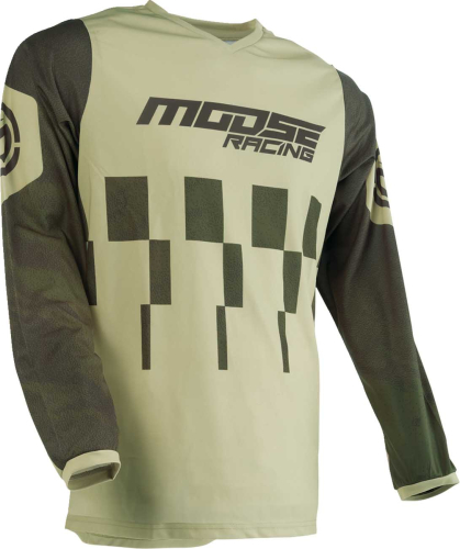 Moose Racing - Moose Racing Qualifier Jersey - 2910-7548 - Green/Tan - 4XL