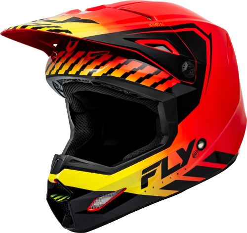 Fly Racing - Fly Racing Kinetic Menace Helmet - F73-8658S - Red/Black/Yellow - Small
