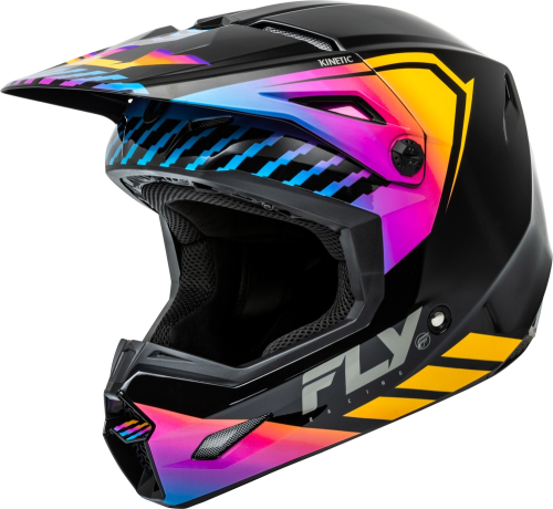 Fly Racing - Fly Racing Kinetic Menace Helmet - F73-8655S - Black/Sunrise - Small