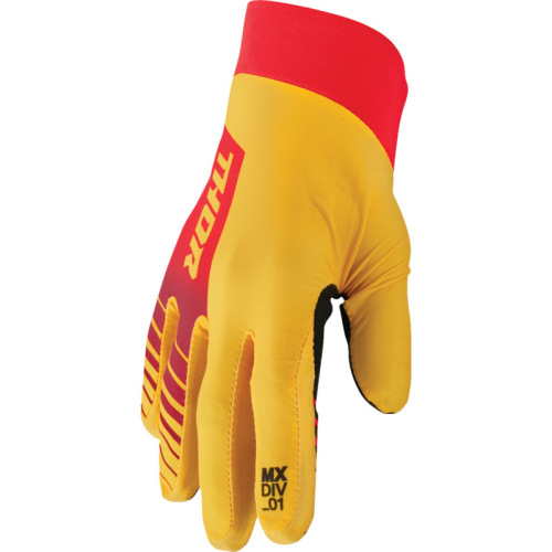 Thor - Thor Agile Analog Gloves - 3330-7652 - Lemon/Red - Small