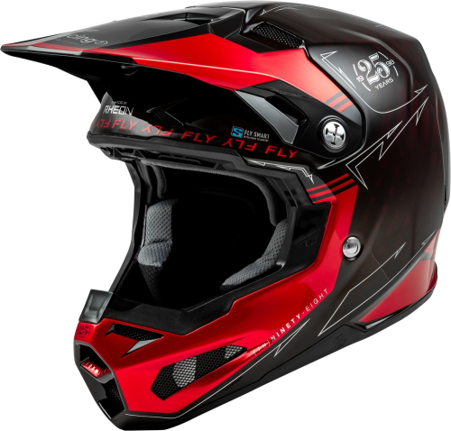 Fly Racing - Fly Racing Formula S Carbon Legacy Helmet - 73-4447L - Red Carbon/Black - Large