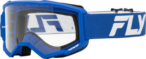 Fly Racing - Fly Racing Focus Goggles - 37-51153 - Blue/White/Clear Lens - OSFA