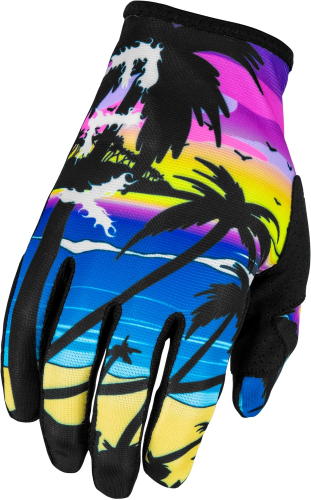 Fly Racing - Fly Racing Lite Malibu Youth Gloves - 377-740YM - Pink/Blue/Sand - Medium