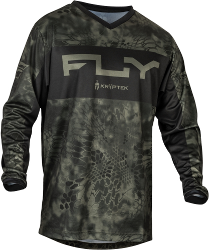 Fly Racing - Fly Racing F-16 SE Kryptek Jersey - 377-9253X - Moss Gray/Black - 3XL