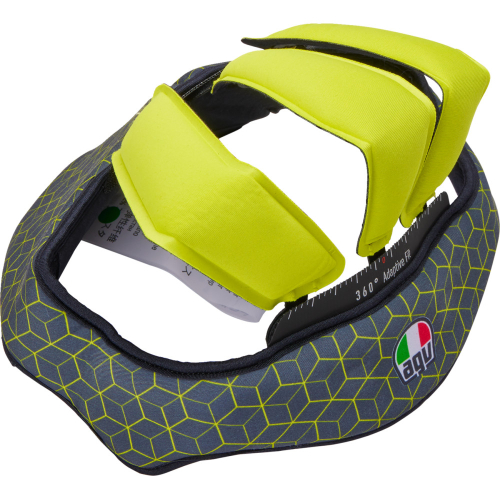AGV - AGV Liner for Pista GP RR Helmet - Md - Gray/Yellow - 2018500055499M