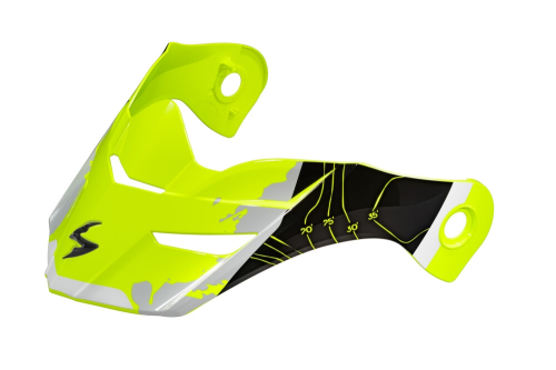 Scorpion - Scorpion Peak Visor for EXO-AT960 Topograhic Helmet - Hi-Vis/Black - 52-960-07