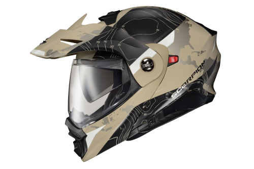Scorpion - Scorpion EXO-AT960 Topographic Helmet - 96-1044 - Sand/Black - Medium