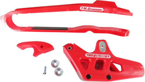T.M. Designworks - T.M. Designworks Dirt Cross Multi-Purpose Chain Slide-N-Guide Kit - Red - BCP-OR2-RD