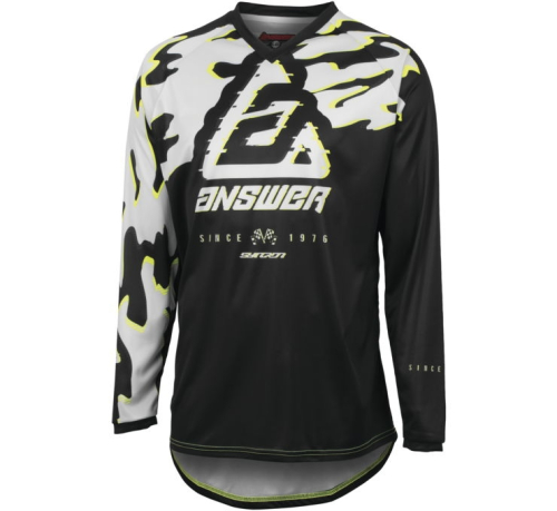 Answer - Answer Syncron Meltdown Youth Jersey - 447976 - Gray/Hyper Acid/Black - Small