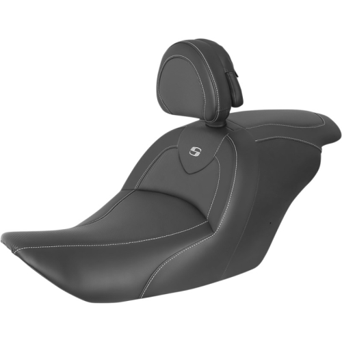 Saddlemen - Saddlemen Road Sofa CF Seat with Backrest - Unheated - H23-20-185BR