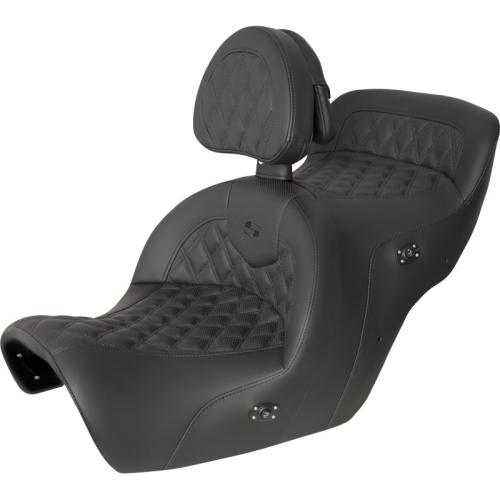 Saddlemen - Saddlemen Road Sofa LS Seat with Backrest - Heated - H88-07-182BRHCT