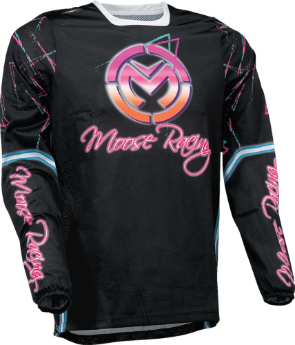 Moose Racing - Moose Racing Sahara Jersey - 2910-7450 - Pink/Black - Small