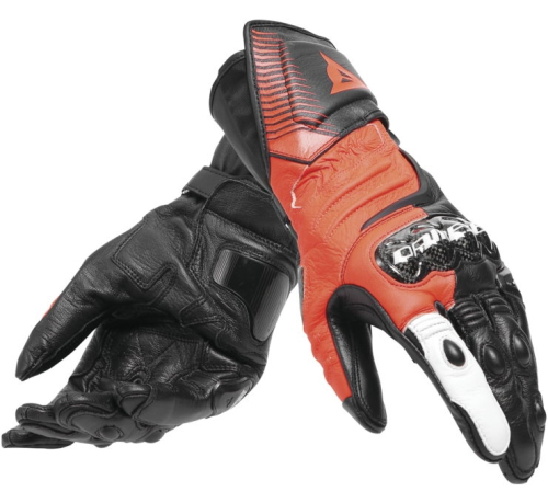 Dainese - Dainese Carbon 4 Long Gloves - 201815957-W12-M - Black/Red/White - Medium