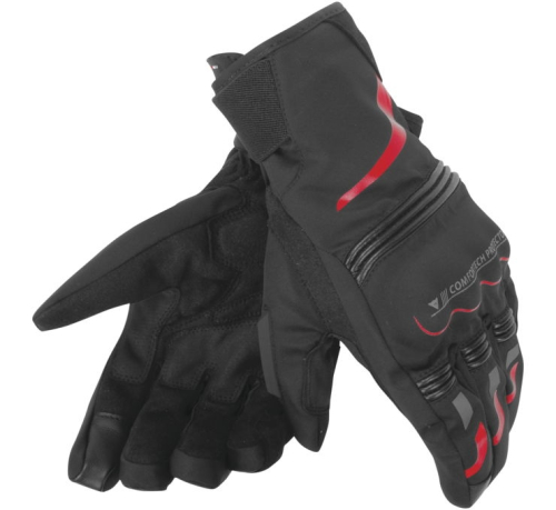 Dainese - Dainese Tempest D-Dry Short Gloves - 201815872-R08-L - Black/Red - Large