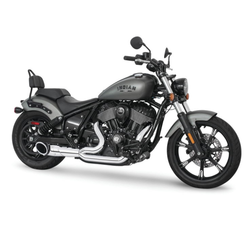 Freedom Performance - Freedom Performance Turnout 2-into-1 Exhaust System for Chief - Chrome/Contrast Black Tip - IN00376