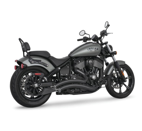 Freedom Performance - Freedom Performance Sharp Curve Radius Exhaust System for Chief - Black/Contrast Black Tip - IN00441