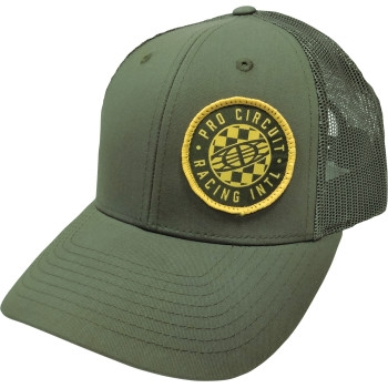 Pro Circuit - Pro Circuit Checked Globe Hat - 6720105 - Olive - OSFA