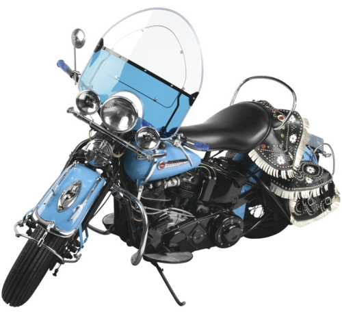 National Cycle - National Cycle Vintage-Style Beaded Windshield - Blue - N2202