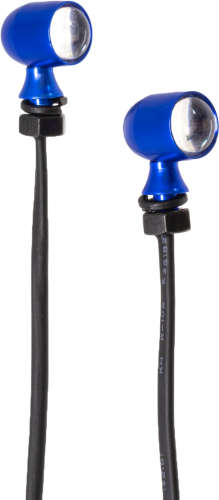 Letric Lighting Co. - Letric Lighting Co. 45-Caliper Mini LED Red Turn Signal (Single Function) - Blue - LLC-45CB-R