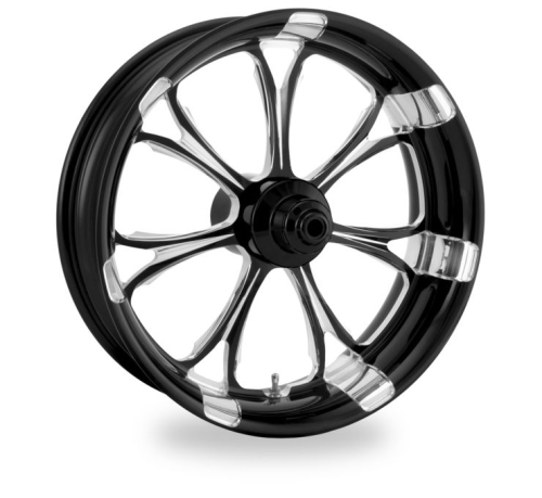 Performance Machine - Performance Machine One-Piece Aluminum Front Wheel - 18in x 5.in. - Paramount Platinum Cut - 1202-7814R-PAR-BMP