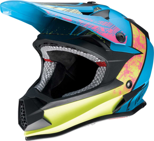 Z1R - Z1R F.I. Mips Fractal Youth Helmet - 0111-1514 - Matte Blue/Hi-Vis - Small