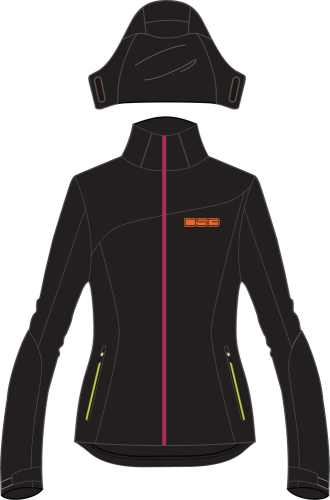 DSG - DSG Softshell Womens Jacket - 52358 - Black/Neon - Large