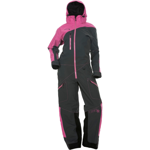 DSG - DSG Drop Seat Womens Monosuit - 99332 - Pink/Gray - X-Small