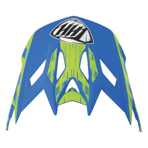 THH Helmets - THH Helmets Visor for T-42 BMX Xtreme Helmets - Blue/Yellow - 648104