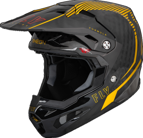 Fly Racing - Fly Racing Formula Carbon Tracer Helmet - 73-4441S - Gold/Black - Small