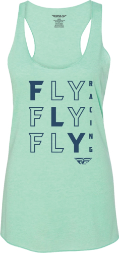 Fly Racing - Fly Racing Fly Tic Tac Toe Womens Tank Top - 356-61612X - Green - 2XL