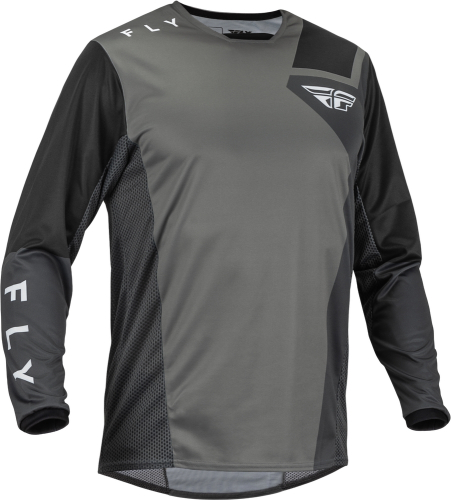 Fly Racing - Fly Racing Kinetic Jet Jersey - 376-523L - Gray/Dark Gray/Black - Large