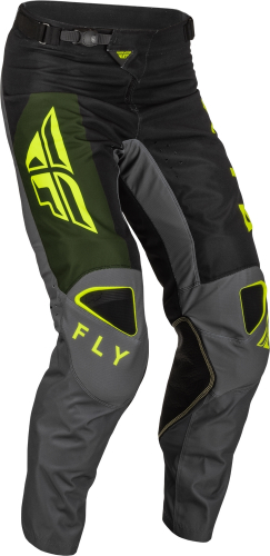 Fly Racing - Fly Racing Kinetic Jet Pants - 376-53138 - Black/Olive Green/Hi-Vis - 38