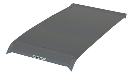 Pro Armor - Pro Armor Pro XP Aluminum Roof with Light Bar Pocket - Stealth Gray - P1910R138SG