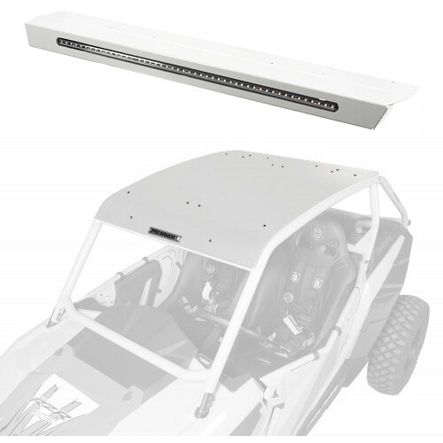 Pro Armor - Pro Armor Aluminum Roof with Integrated Rear Light Bar - White - P141R123WH