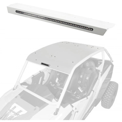 Pro Armor - Pro Armor Aluminum Roof with Integrated Rear Light Bar - White Pearl - P141R123WP