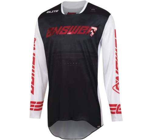 Answer - Answer Elite Finale Jersey - 447443 - Black/White/Red - X-Small